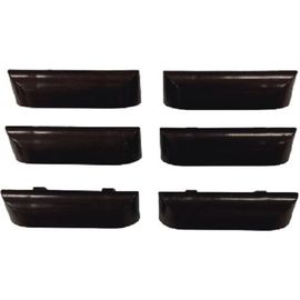 Заглушки водоотводного канала для окон ПВХ Агат коричневые 3512.05 