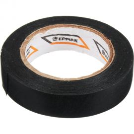 Изолента ЕРМАК ПВХ в/с, черная, шир. 15+-2 мм, 7,5 м, толщ. 0,2 мм 672-011 