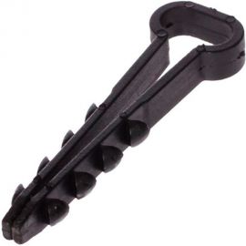 Дюбель-хомут Урал пак черный 5-8 100 шт для плоского кабеля АЭ-5050008-100-р 