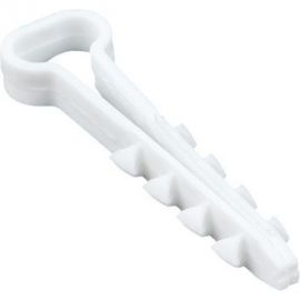 Дюбель-хомут для плоского кабеля Урал пак белый 5-8 100 шт АЭ-5059008-100-р 