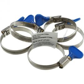 Хомут бабочка РОССНА 32х50 мм нержавеющая сталь, винт, 5 шт. Р860697 DIY 