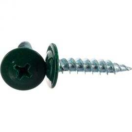 Саморезы с пресс-шайбой Госкреп 4.2х19 мм, зеленые, RAL6005, 30 шт. КР.192984 