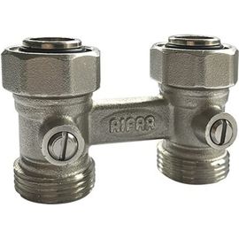 Узел нижней подводки RIFAR двойной прямой евроконус G 3/4 в блистере R.Ad.H01:922 
