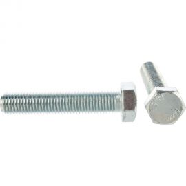 Болт DIN 933 с шестигранной головкой, оцинкованный М16х80, 10шт - коробка Tech-Krep 126537 