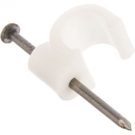 Скоба для кабеля, круглая А 6мм, 50шт - пакет Tech-Krep 103647 