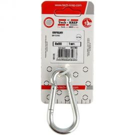 Карабин 8х80мм DIN 5299 1шт - ярлык Tech-Krep 102748 