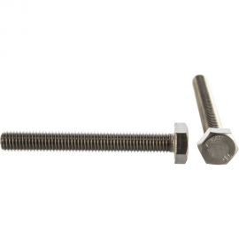 Болт Госкреп DIN 933 с шестигр. гол. с полн. рез. 10х80 нержав. сталь 2 шт. 10-0015030 