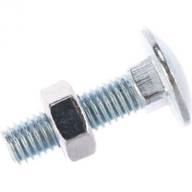 Мебельный болт Tech-Krep DIN603 оцинк. М8х30 с гайкой 6шт 108767 