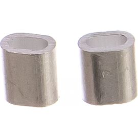 Прижимной зажим-наконечник для троса 2мм DIN9093 2шт - ярлык Tech-Krep 105820 