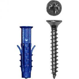 Саморез ШУц Tech-Krep 3,5х40 потайная головка + дюбель 6х30 30 шт - пакет 112563 