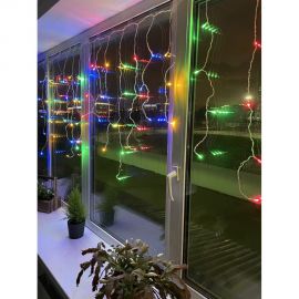 Гирлянда ЭРА ENOB2M LED, Бахрома, 2м*1м, мультиколор, 24V, IP44 Б0041906 