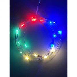 Гирлянда ЭРА ENIN2M LED, Нить, 2 м, мультиколор, АА, IP20 Б0041983 