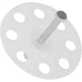 Тарельчатый дюбель-гриб с гвоздем Fedast для монтажных пистолетов IN20 FD20IN 