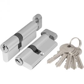 Цилиндровый механизм с вертушкой AJAX AX102/70 mm 30+10+30 CP хром 5 кл. 39843 