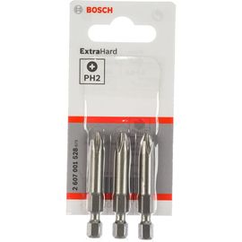 Бита Ph2 3 шт. (хвостовик шестигранный 1/4; 49 мм; Extra Hart) BOSCH 2.607.001.528 