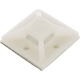 Монтажные самоклеящиеся площадки FORTISFLEX ПМС 25х25 белый 100шт 49445 