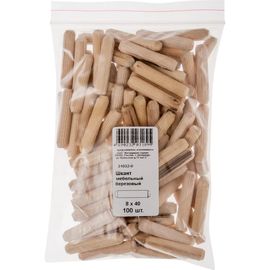 Мебельный шкант Хортъ 8x40, березовый, 100 шт. 31032-0 