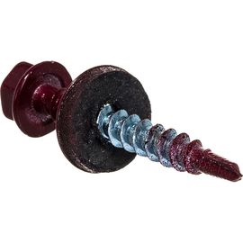 Кровельный саморез Стройметиз 4,8х35 винно-красный RAL 3005 уп. 250 шт. 2140036 