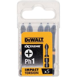 Биты ударные IMPACT Torsion Ph1, 57мм, 5шт. DEWALT DT7997T 