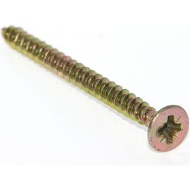 Универсальные шурупы ВИРТУОЗ 3,0х25 мм, потайная головка, желтый цинк 100 шт 02792 