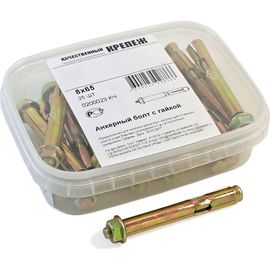 Анкерный болт с гайкой Качественный КРЕПЕЖ 8х65 25 шт 0200023 КЧ 