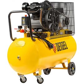 Воздушный компрессор с ременным приводом DENZEL BCV2200/100 2.2 кВт, 100 литров, 370 л/мин 58110 