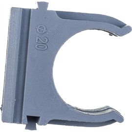 Крепеж - клипса для труб MasterProf диам. 20 мм, серая, 10 шт. ЭТ.120296 