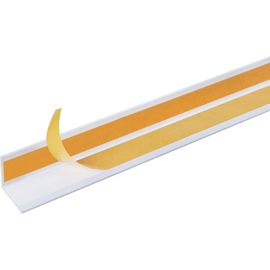 Самоклеящийся уголок GAH ALBERTS ПВХ, белый, 10х10х1х2600 мм 431624 