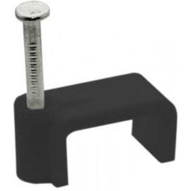 Плоский крепеж кабеля REXANT 8x3 мм, черный 50 шт 07-4207-1 