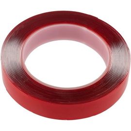 Двухсторонняя клейкая лента REXANT прозрачная, на акриловой основе, 20 мм, ролик 5 м 09-6520 