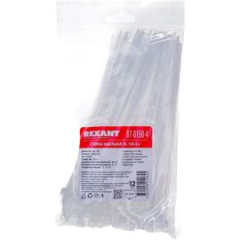 Хомут REXANT nylon 150x4 мм 100 шт белый 07-0150-4 