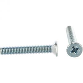 Винт DIN 965 с потайной головкой, оцинкованный М5х30, 80шт - коробка Tech-Krep 105238 