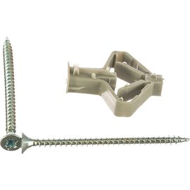 Дюбель бабочка для гипсокартона Tech-Krep 10х50 с саморезом 4х60 4 шт- пакет 126703 