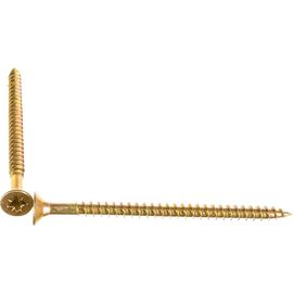 Шуруп Качественный КРЕПЕЖ желтый цинк 6,0x90, 30 шт. 0300529 КЧ 