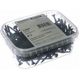 Саморез Качественный Крепеж 3,5х41 потай, крупная резьба, оксид 200 шт 0300365 КЧ 