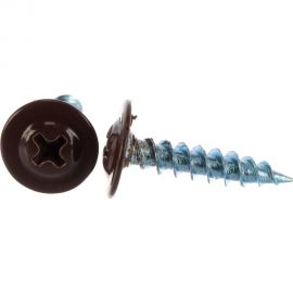 Прессшайба Качественный КРЕПЕЖ 4.2х19 мм, коричневая RAL 8017, острая, 250 шт 0300219 КЧ 