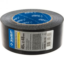 Армированная лента ЗУБР Профессионал 48мм х 45м, черная 12096-50-50 