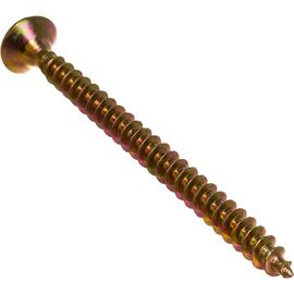 Шуруп Качественный КРЕПЕЖ желтый цинк 6,0x80, 30 шт. 0300527 КЧ 