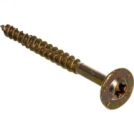 Универсальный саморез ГОСКРЕП конструкц. 6,0 x 70 желт.,пресс, шайба TX30 10 шт 14-0016770 