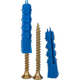 Дюбель ёж с шурупом Качественный Крепеж для крепления плинтусов 6х30 120 шт 0501093 КЧ 