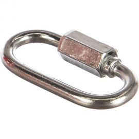 Карабин ЗУБР винтовой с муфтой, 4мм, 1 шт, оцинкованный, 304536-04 