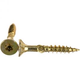 Конструкционный шуруп ЕВРОПАРТНЕР для дерева с фрезой потай ж/п Torx 25, 5.0х35 20шт T2 0657 1 