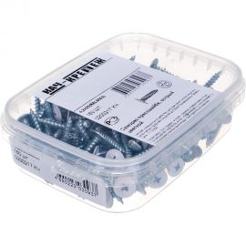 Прессшайба Качественный КРЕПЕЖ 4.2х25 мм, белая RAL 9003, острый, 160 шт 0200217 КЧ 