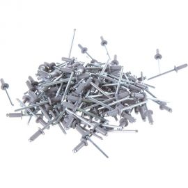 Заклёпка вытяжная серая (150 шт; 4х10 мм; RAL 7004150) Качественный КРЕПЕЖ 0200529 КЧ 