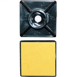 Площадка под хомут Невский Крепеж 27х27 нейлон, чёрная, самокл. 20 шт. 800764 