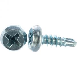 Саморезы с полуцилиндрической головкой Профикреп сверло, цинк пакет., 3,5х11 20 шт 111726 