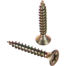 Универсальный саморез по дереву КрепСтройГрупп 4,5х30 желтый цинк, 300 шт. 145422 