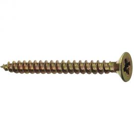 Универсальные шурупы Профикреп жёлтый цинк 5,0х40 100 шт 111215 