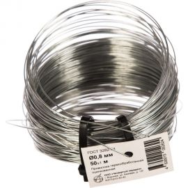 Стальная проволока МТК низкоуг. т/о цинк 50 м 0,8 1810000080 