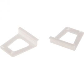 Ручка Tech-Krep малая трапецевидная, АБС, белая 2 шт 142798 